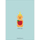 Blue Vertical Honey Bear Jewish New Year Cards Image 2 of 3